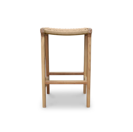 String Weave Timber Stool