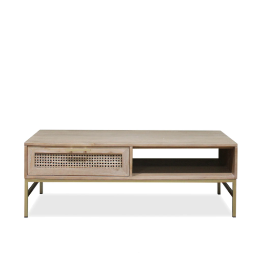 Aranga Timber & Rattan Coffee Table