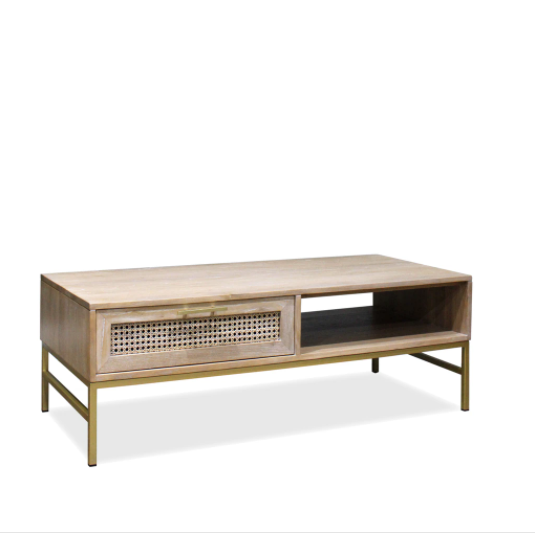 Aranga Timber & Rattan Coffee Table