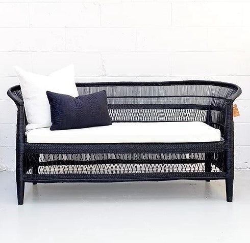 Genuine Malawi 3 Seater in Black