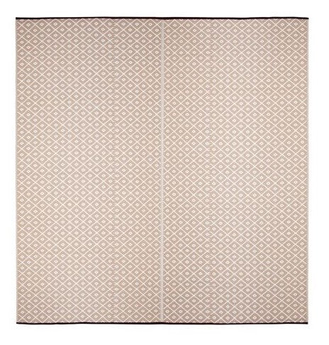 Kimba Foldable Plastic Rug in Beige
