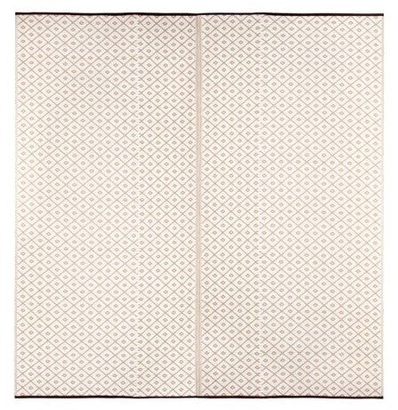 Kimba Foldable Plastic Rug in Beige
