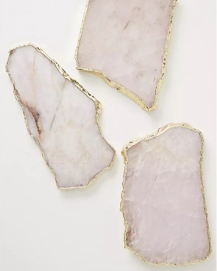 Agate Platter in White