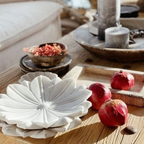 Banswara Lotus Marble Plate