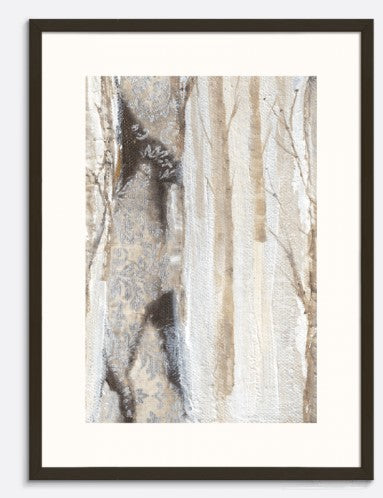 Moonlit Trees I Print by Karen Hopkins