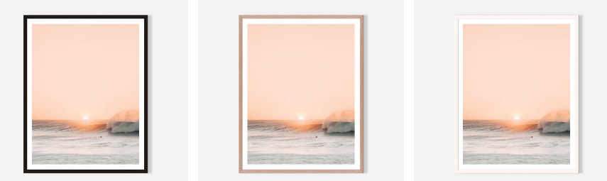 Peach Sunset Art Work