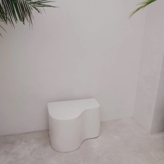 Beach Concrete Wave Side Table