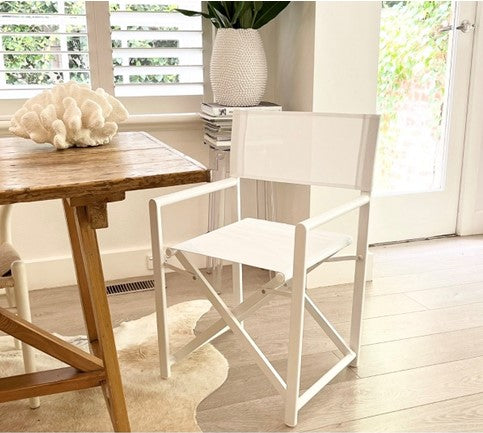 Palma Aluminium Director's Chair - Pair