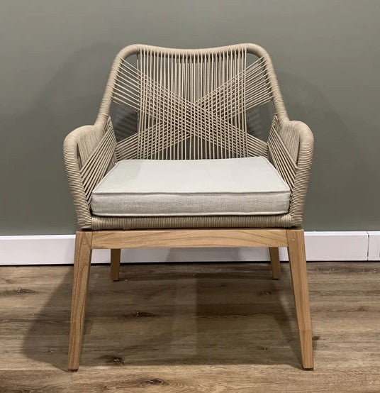 String Weave & Oak Dining Chair