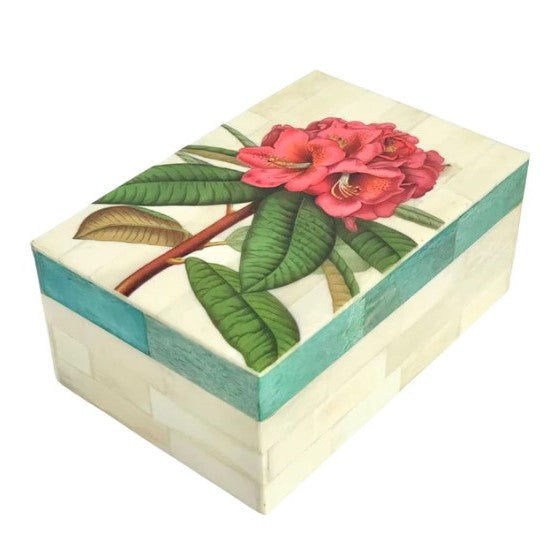 Rhododendron Bone Trinket Box
