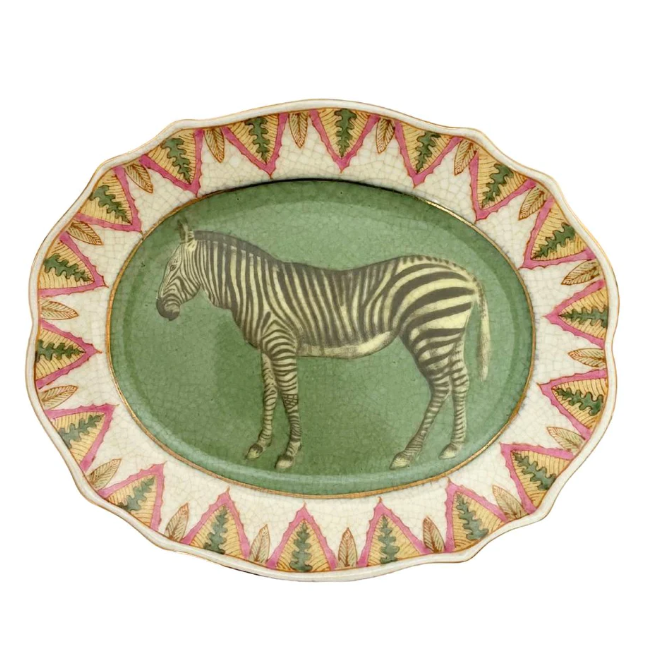 Zoologique Zebra Savon Dish