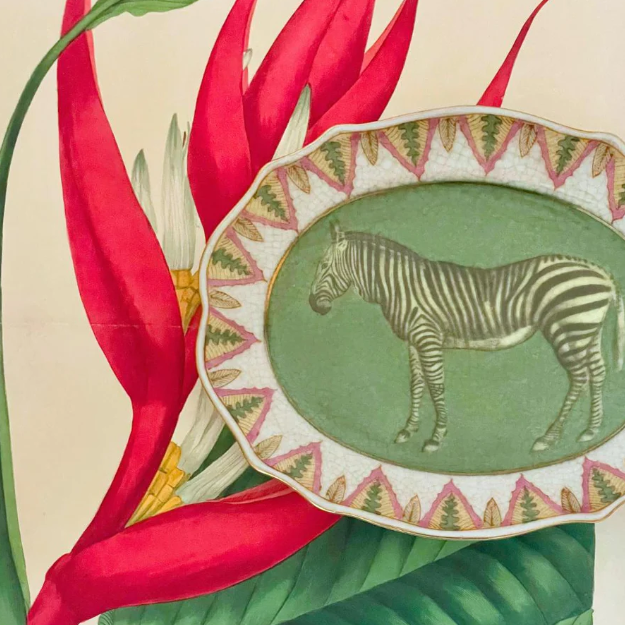 Zoologique Zebra Savon Dish