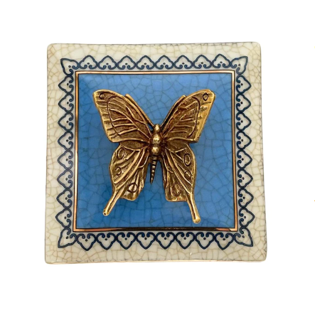 Butterfly Trinket Box in Blue