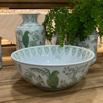 Chinoiserie Bowl in Sage