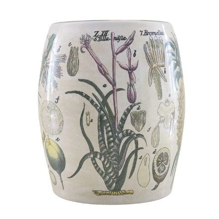 Botanical Porcelain Stool
