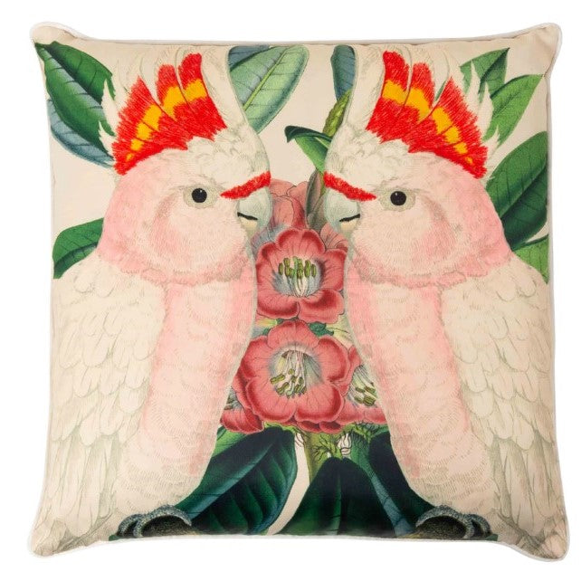 Cockatoos Sateen Cushion