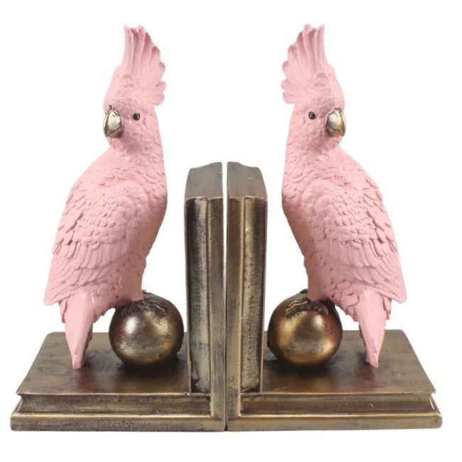 Cacatoes Royale Bookends in Pink