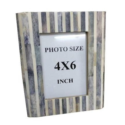 Bone Inlay Frame in Stripe Pattern