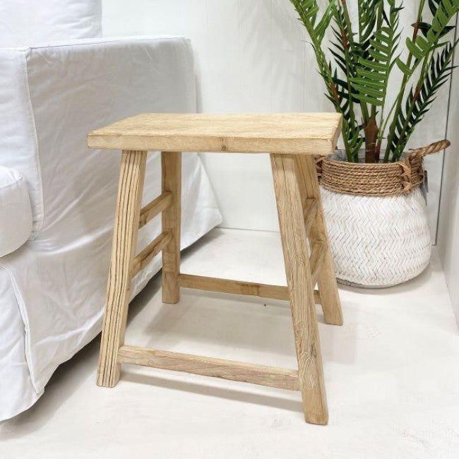 Palu Recycled Timber Workers Stool