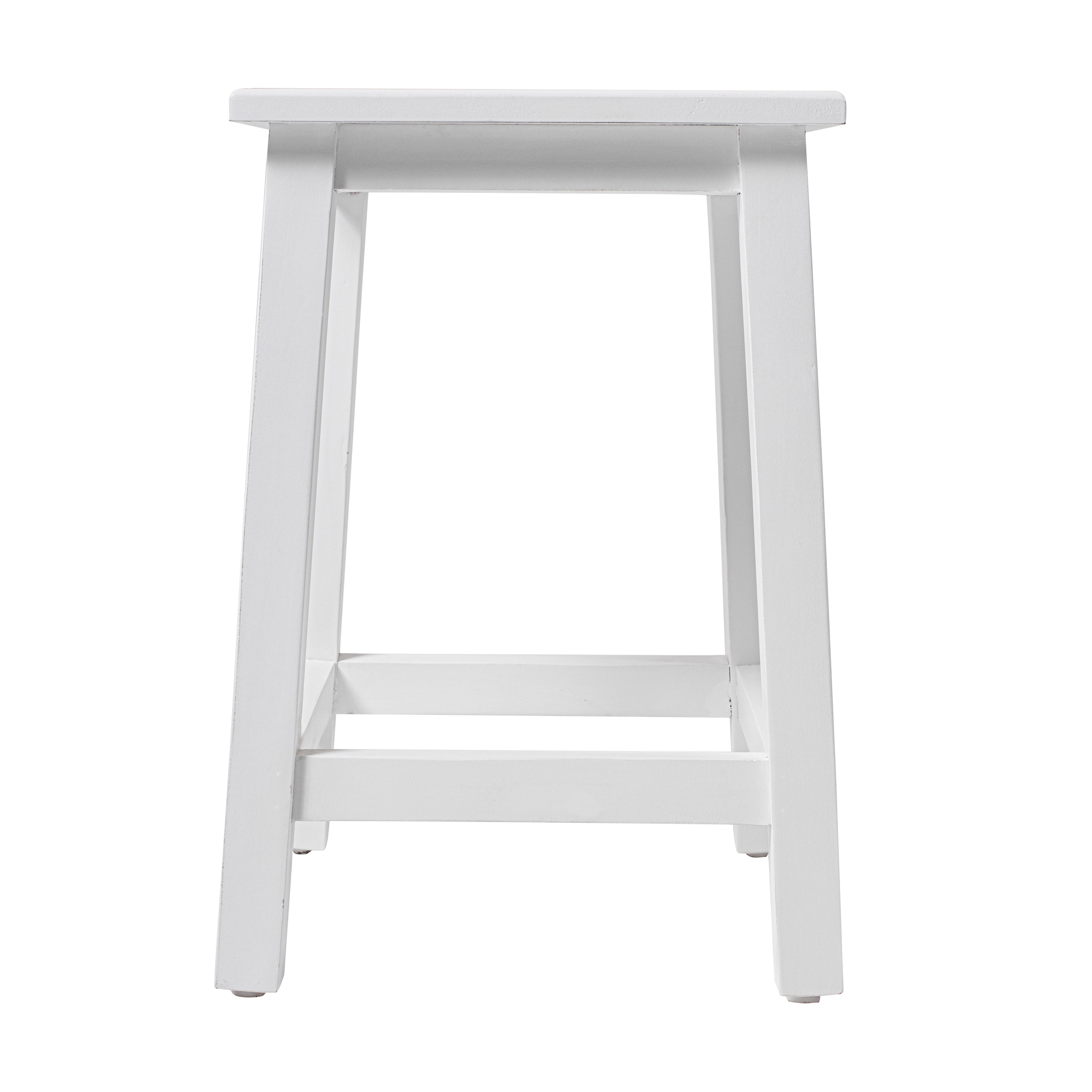 Maine Stool in White