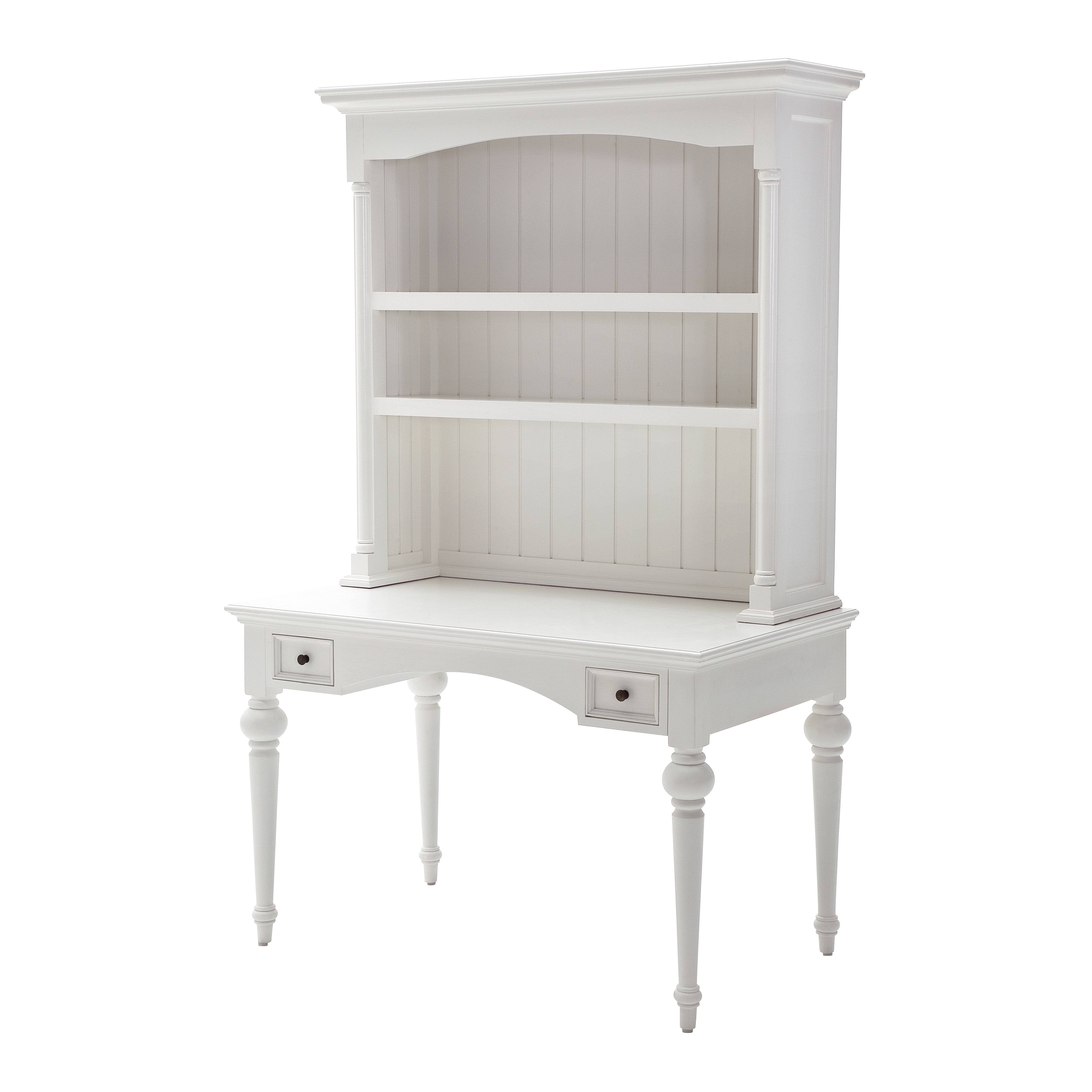 Tiana Beach Secretary Desk with Hutch