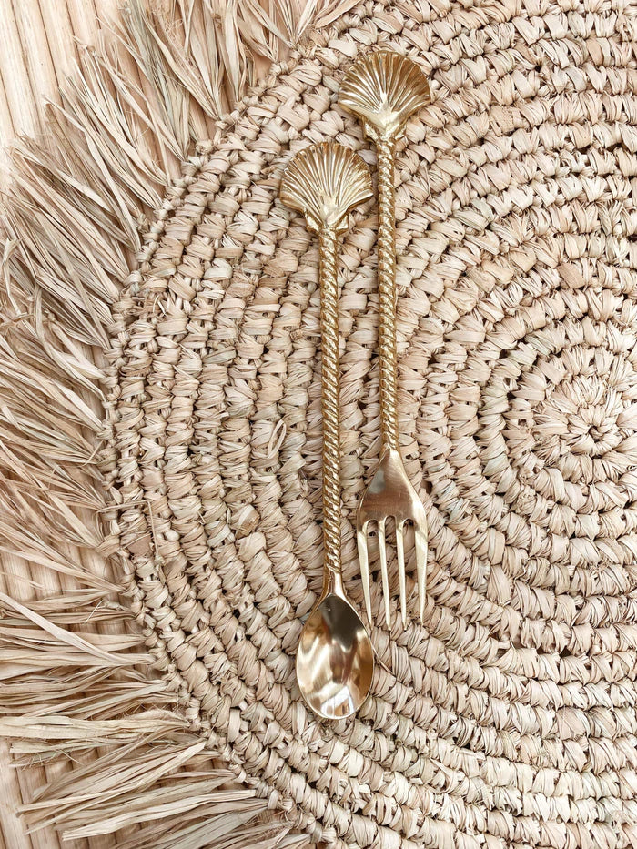 The Brass Cutlery - Shell Spoon