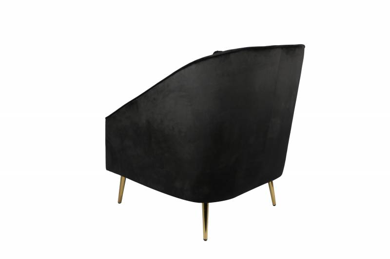 Tula Chair in Black Velvet