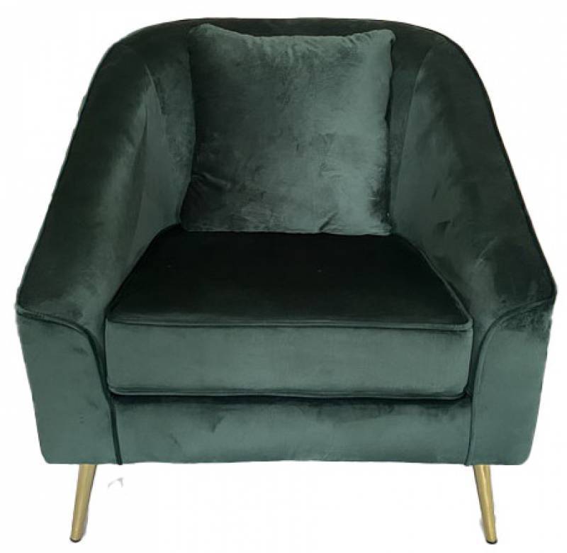 Tula Chair in Green Velvet