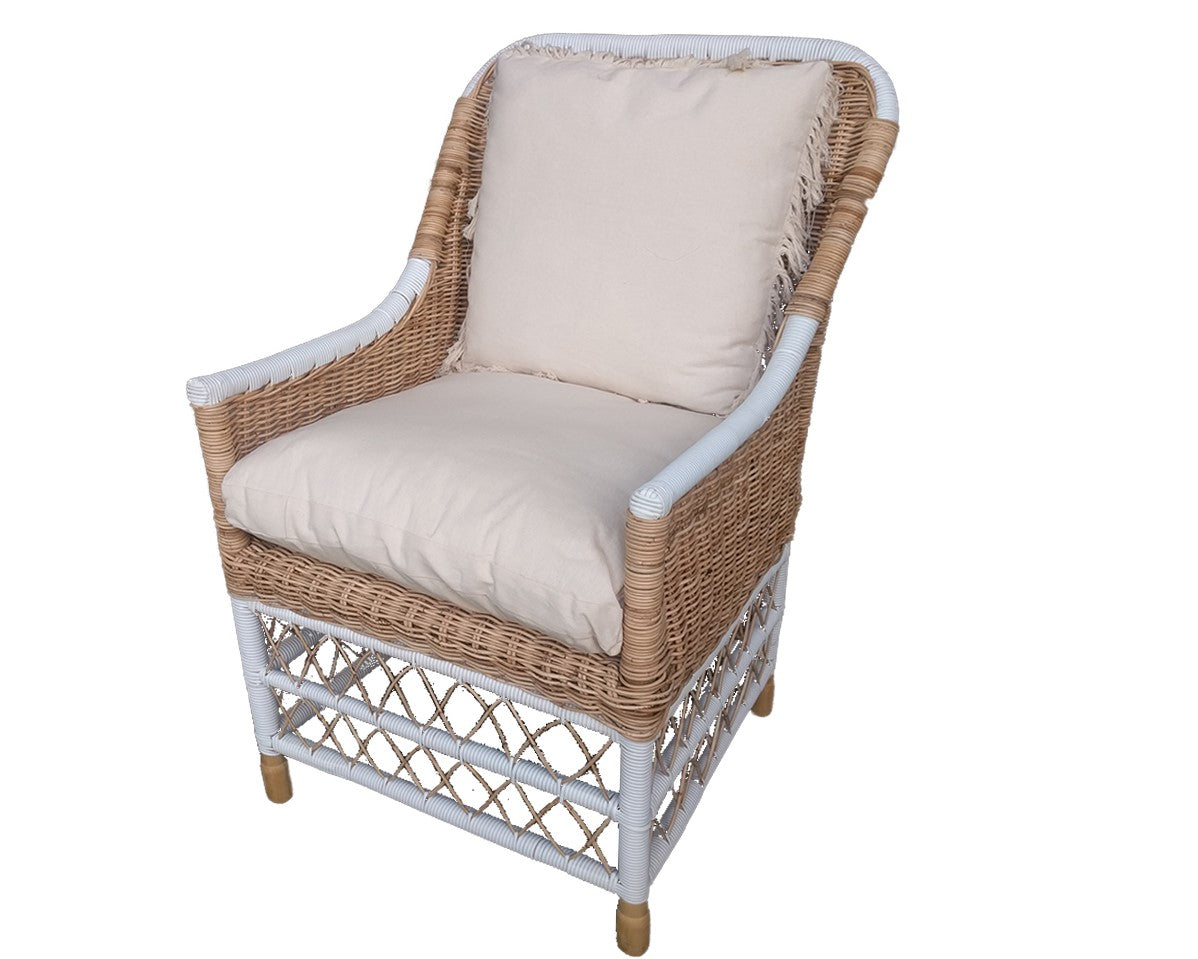 Coastal Chair in White and Natural
