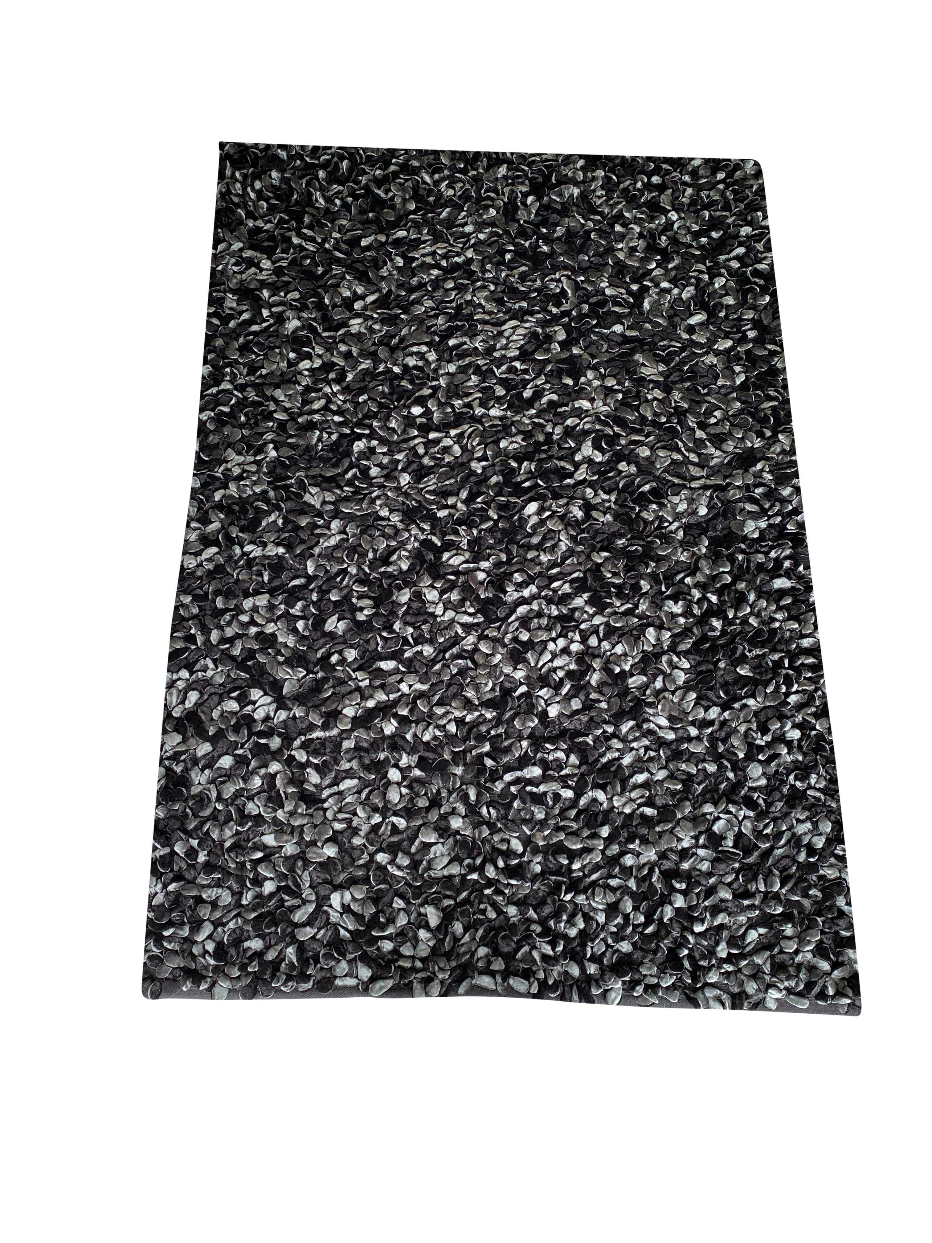 Velveteen Rug in Charcoal