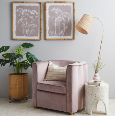 Romeo Velvet Arm Chair