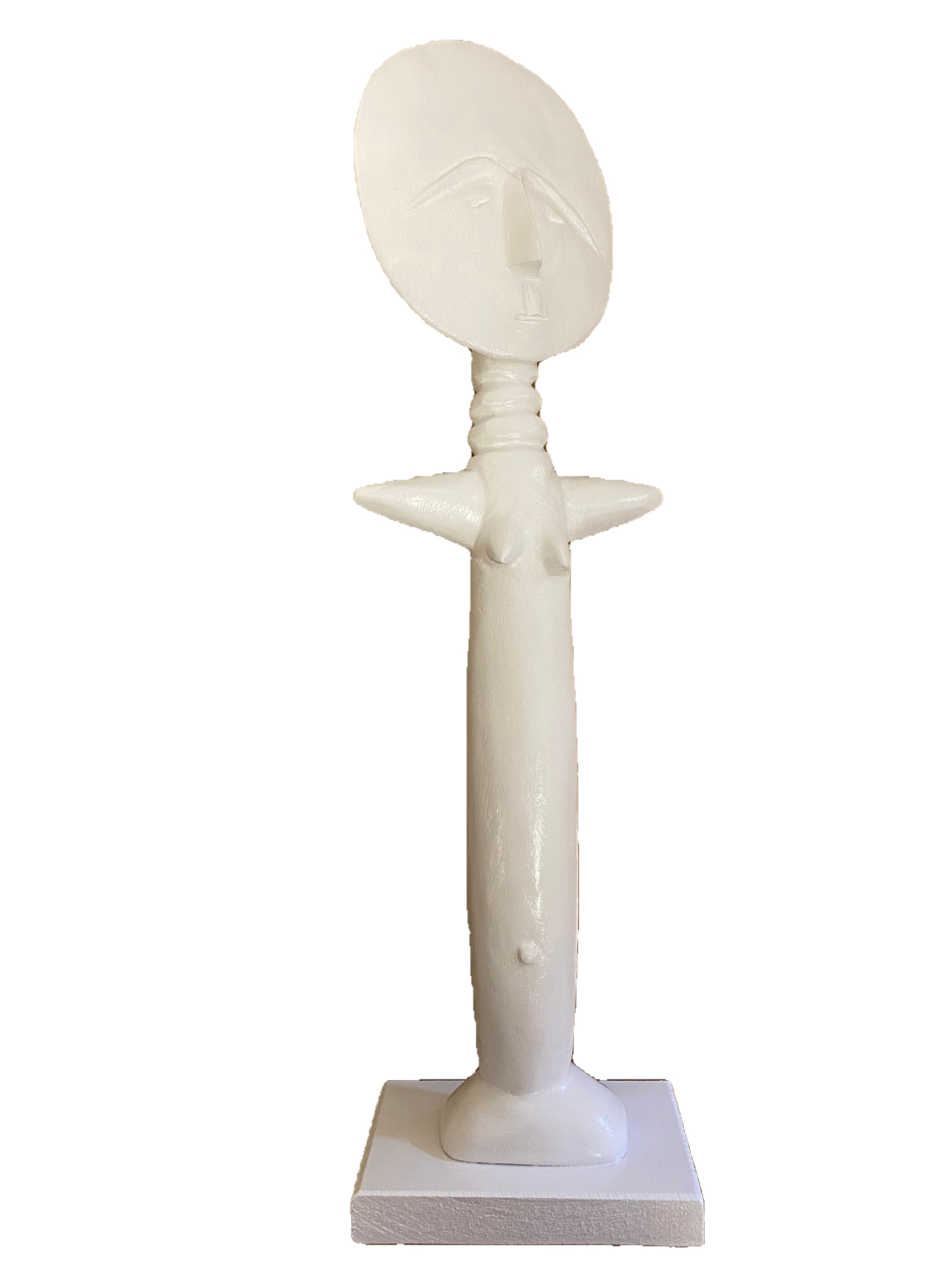 Ashanti Fertility Doll in White