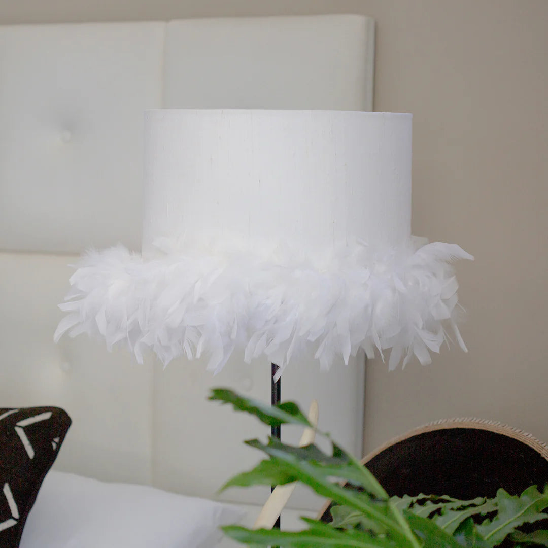Ostrich Feather Lamp Shade