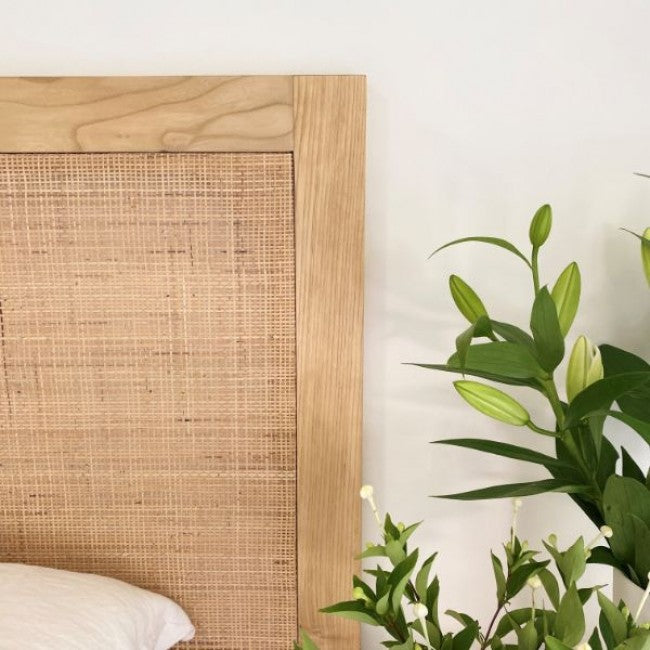 Natural Split Rattan Bedhead