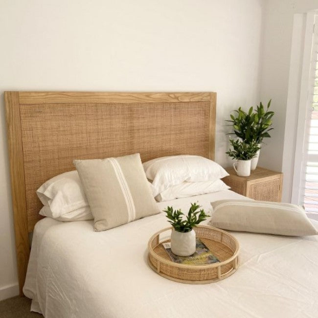 Natural Split Rattan Bedhead