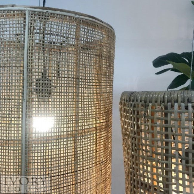 Natural Split Rattan Light - Set of 3