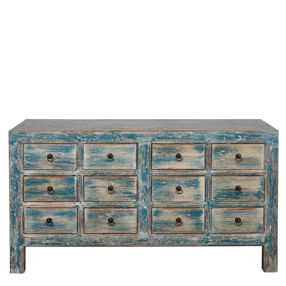 Whitman Wooden 12 Drawer Cabinet