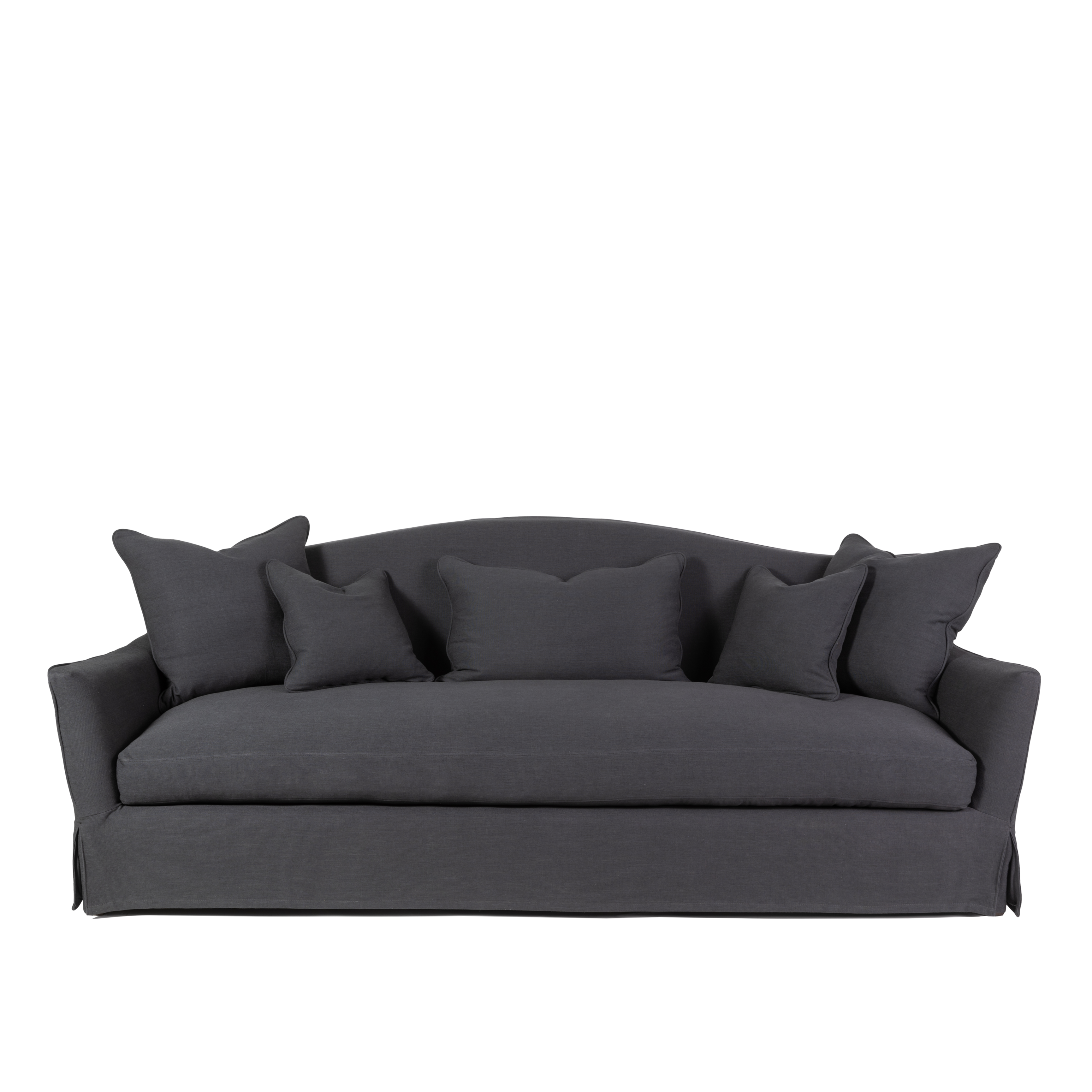 Chelsea Camelback Sofa in Grey