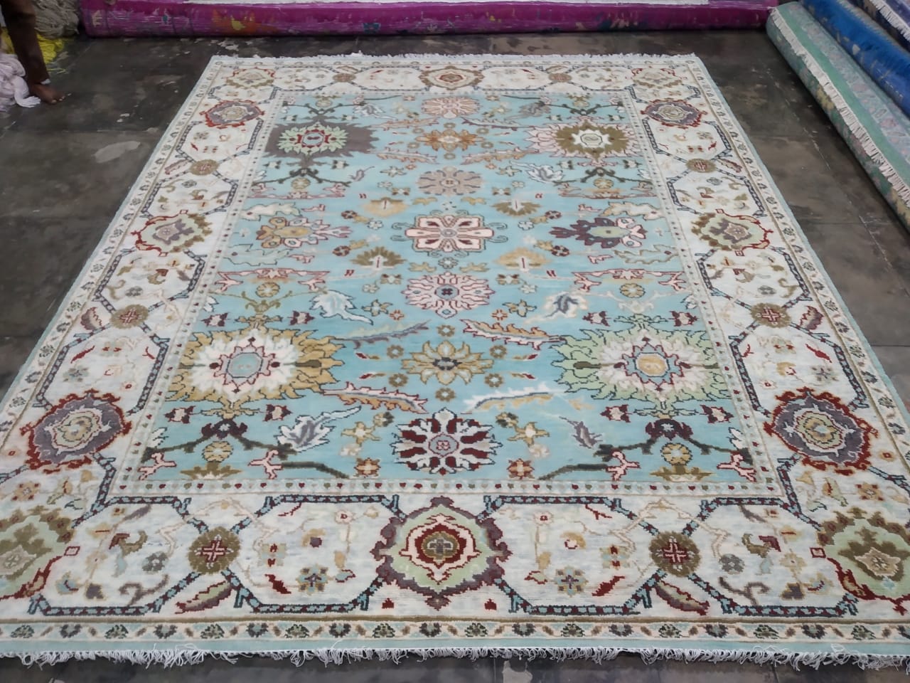 Konya 100% NZ Wool Oushak Rug