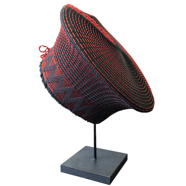 Zulu Hat on Stand in Red