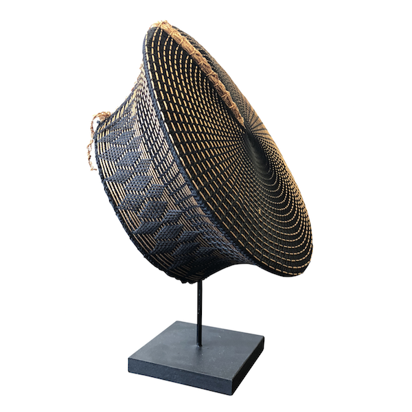 Zulu Hat on Stand in Black