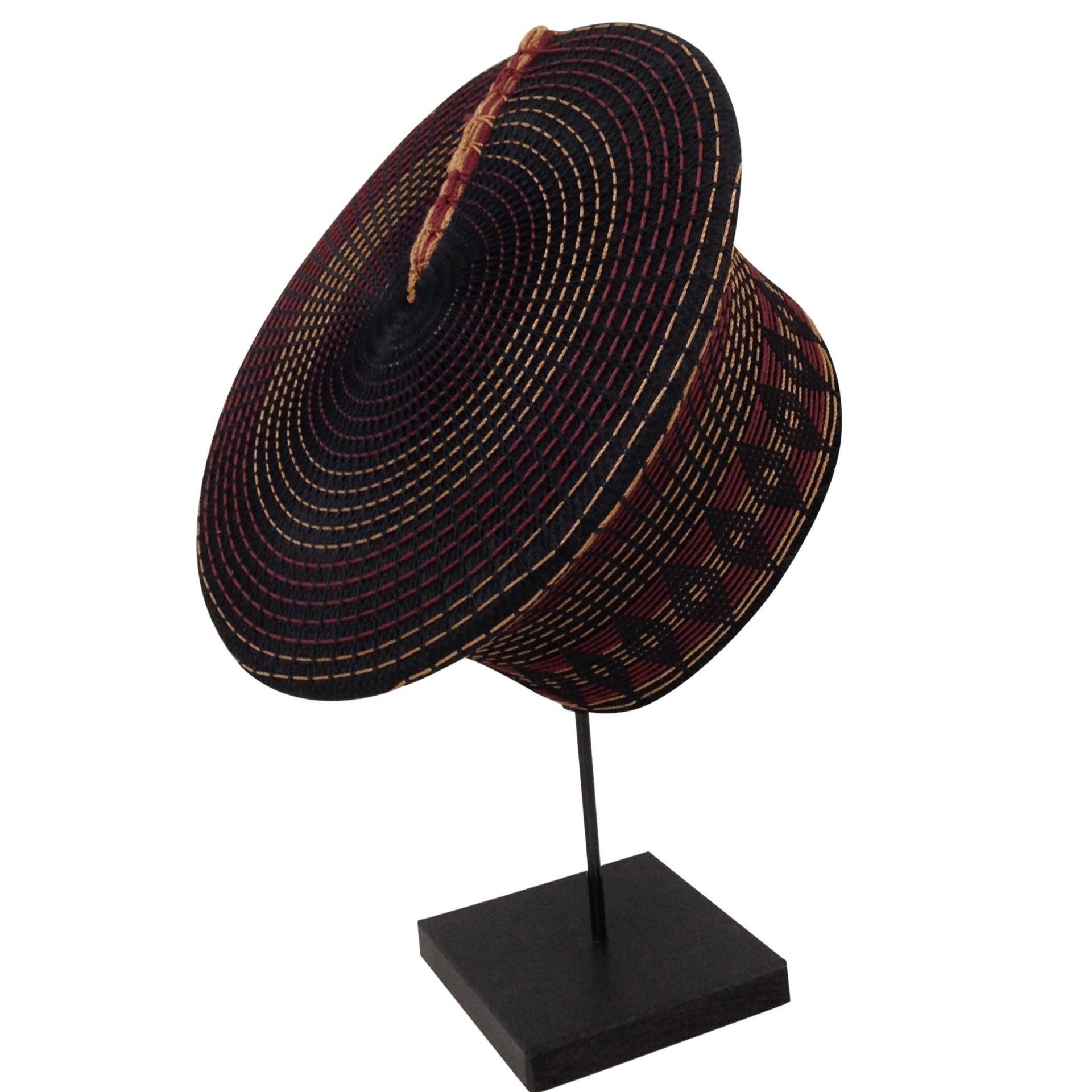 Zulu Hat on Stand in Black