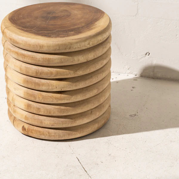 Anoki Timber Stool in Natural