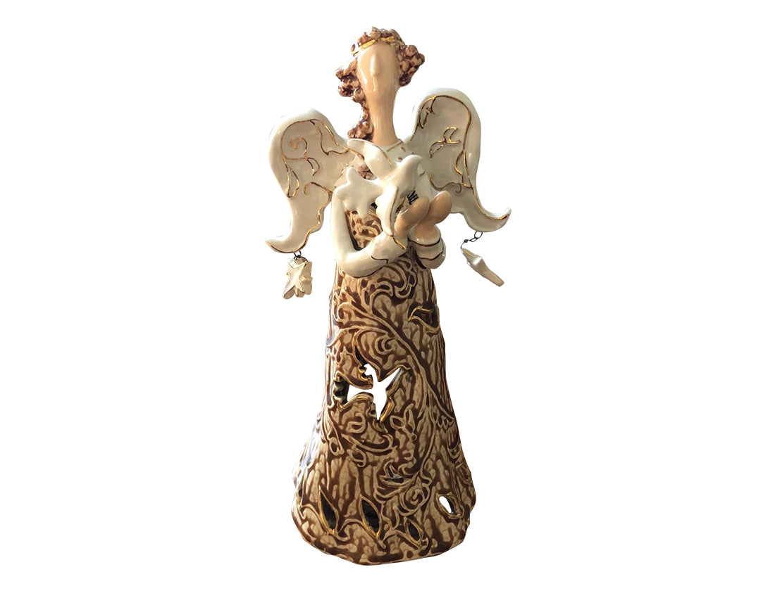 Angel with Tea Light Holder