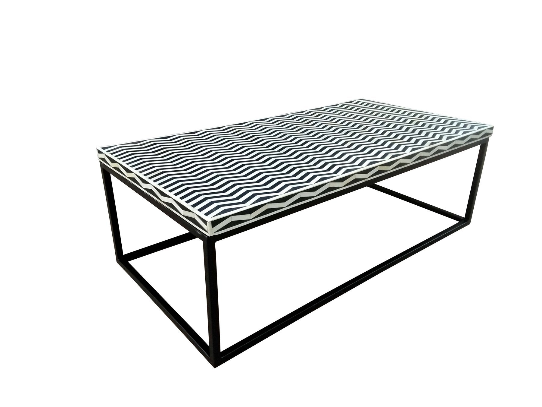 Pali Chevron Bone Inlay Coffee Table
