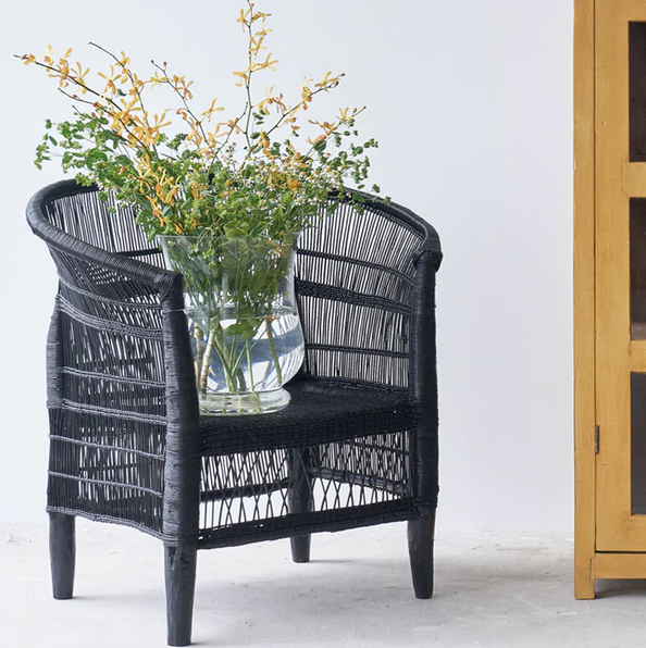 Genuine Malawi Chair in Black