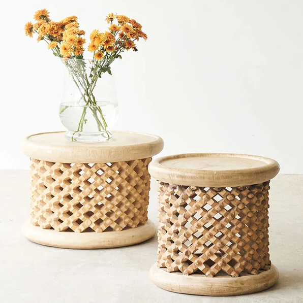 Bamileke Side Table in Natural