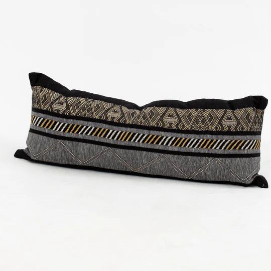 Navajo Long Cushion in Black