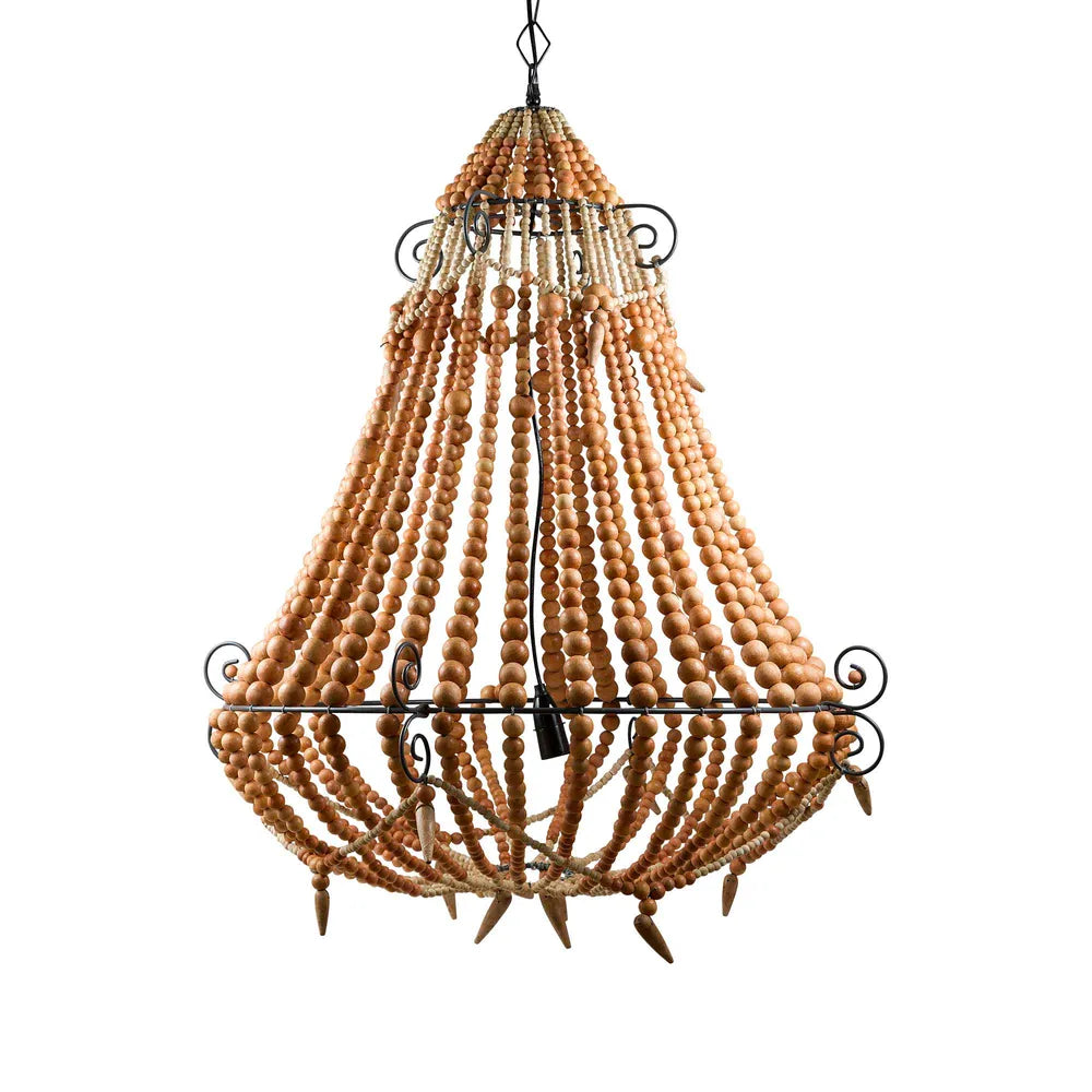 Marbella Beaded Chandelier in Natural