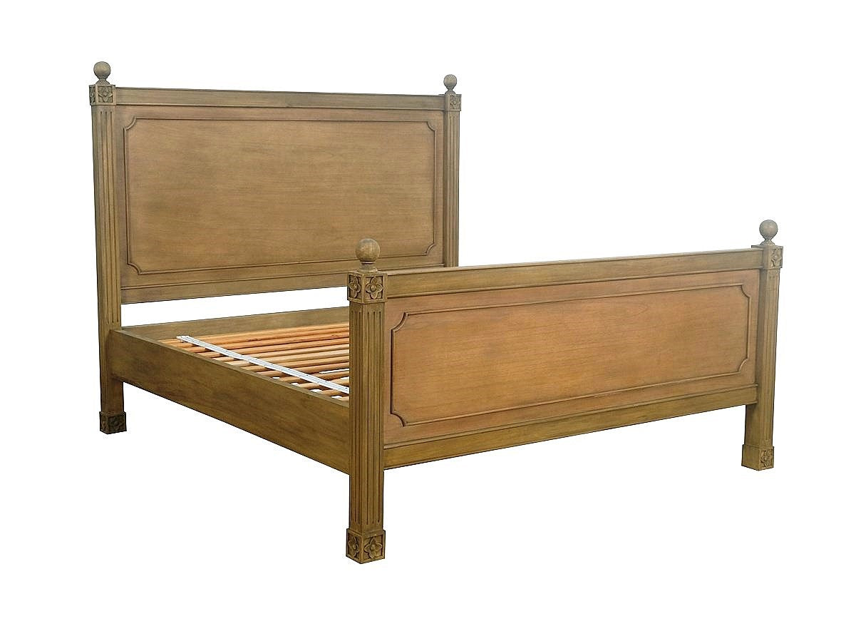 King Size Pitcairn Bed in Weathered Oak - Clearance